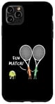 Coque pour iPhone 11 Pro Max Raquette de sport Fun Match Backhand Raquette de tennis