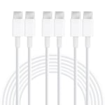 [Lot-3] USB-C till USB-C-kabel 20W snabbladdning för iPhone 15, 15 Plus, 15 Pro, 15 Pro Max - 1M