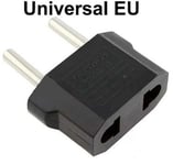 CNUS Power Socket adapter USA / CN 2-pin to Euro 2pin Black