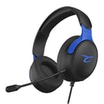 Subsonic - Subsonic - Astra casque gaming pour PS5 PS4 PC Xbox, casque gamer avec hauts parleurs de 40 mm, micro inclinable, réglage du volume et bouton mute intégrés Noir et bleu