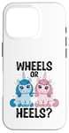 Coque pour iPhone 16 Pro Wheels Or Heels Licorne Sexe Révélez Future Parent Papa Maman