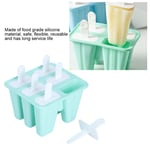 (6 Grids)Green Ice Cream Mould Makers Silicone Mold DIY Ice Cream Tools For H UK