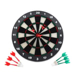 LHQ-HQ Dartboard Set Safety Dart Board Set With 6 Soft Darts Game Suitable For Office And Family Leisure Sport for Birthdays and Christmas (Color, Size : 42cm)