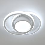 Goeco - Plafonnier led Rond, Lampe de Plafond Moderne 32W 2400LM, Luminaire Plafonnier en Acrylique, Lustre Intérieur pour Couloir Cuisine Salon