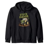 Humor Stuck Farmer - Well, that's a Fine mess Zip Hoodie