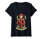 Womens El Matador MMA BJJ Kickboxing Boxing Fighter V-Neck T-Shirt