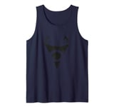 Invader Zim Irken Symbol Black Spray Paint Tank Top