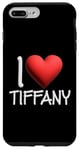 Coque pour iPhone 7 Plus/8 Plus I Love Tiffany Nom personnalisé Fille Femme Tiff Heart