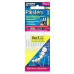 Piksters Interdental Brushes 0.60mm - Yellow Size 3 - Pack Of 10