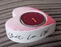 New What Is Love Jane Burn Heartfelt Love Tea Light Holder 2.5 X 7 CM