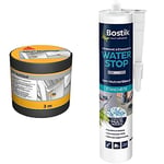 SIKA Multiseal Gris, Bande d'étanchéité autocollante résistante à la déchirure, aux intempéries & Bostik Membrane d'Étanchéité Waterstop – Jointe, Colle, Rebouche – Réparation de Fuites