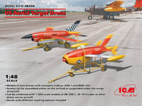 Liimattava malli ICM 48399 US Aerial Target Drones 1/48