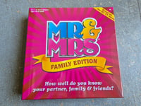 MR & MRS BOARD GAME FAMILY EDITION FUN NEW SEALED