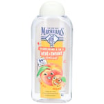 Le Petit Marseillais Shampooing 2 en 1 Bébé & Enfant Démêlant Pêche Bio Abricot 300 ml