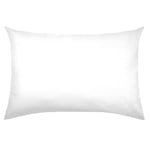 STOF - Pillowcase - Size 50 x 70 cm - 100% Organic Cotton - Quality - Oeko-Tex Certified - Colour White - Horizon Model - Bed Linen for Home - Soft and Comfortable