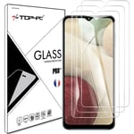 [3 Pack] Film Vitre en Verre Trempé pour Samsung Galaxy A12 Protection Ecran Ultra Résistant Transparent Dureté 9H Sans Bulles[522]