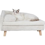 Canapé pour Chien Grand Lit pour Chien Sureleve Fauteuil pour Chat Grande Taille Design Scandinave avec Coussin Moelleux - s 70x40x39cm