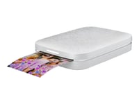 Hp Sprocket 200 - Skirver - Farge - Sink - 50.8 X 76 Mm Inntil 0.67 Min/Side (Farge) - Kapasitet: 10 Ark - Bluetooth 5.0 - Lunaperle - Med Hp Zink Sticky-Backed Photo Paper (10 Ark)