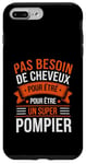 Coque pour iPhone 7 Plus/8 Plus Super Pompier Humour Cadeau Pompier Homme Chauve Pompier