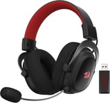 H510 Zeus-X Casque de jeu sans fil RVB - Son surround 7.1 - Pilotes audio 53 mm dans des coussinets en mousse à mémoire de forme avec housse en tissu durable - Alimenté par USB pour PC/PS4/NS