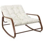 Fauteuil à Bascule Design "miami" 130cm Blanc - Paris Prix