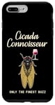 Coque pour iPhone 7 Plus/8 Plus Funny Cicada Connnoisseur, Only the Finest Buzz, Wine