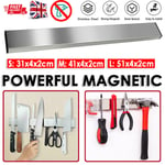 Wall Mounted Strong Magnetic Knife Rack Holder Kitchen Utensil Storage Bar Strip