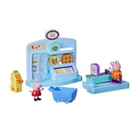 Peppa Pig Pig Peppa Adventures Ensemble de Jeu de supermarché Jouet préscolaire : 2 Figurines, 8 Accessoires à partir de 3 Ans, F4410, Multicolore, Moyen