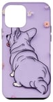 iPhone 12 mini Cute Purple Corgi Puppy Dog Case