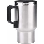 Ikodm - Bouilloire électrique de Voiture Mug Isotherme Tasse de Chauffage de Voyage Thermos 450ml 12V En Acier Inoxydable