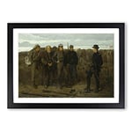 Big Box Art Winslow Homer Prisoners from The Front Framed Wall Art Picture Print Ready to Hang, Black A2 (62 x 45 cm)