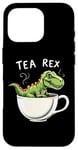 Coque pour iPhone 16 Pro Jeu de mots dinosaure Tea Rex T-Rex Tea Lover