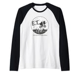 E.T. The Extra-Terrestrial Classic Flying Bike Poster Raglan Baseball Tee