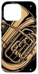 Coque pour iPhone 16 Pro Keeping It Low Key Funny Tuba Instrument de musique Tuba Player