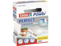 Tesa Perfect 56341-00028-03 Textiltejp Tesa® Extra Power Vit (L X B) 2,75 M X 19 Mm 1 St