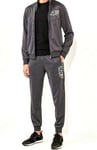 New Mens EA7 Full Tracksuit Jacket Pants 3ZPV63 PJ08Z Anthracite Size 3XL