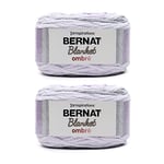 Bernat Lot de 2 paquets de fil à tricoter pour couverture ombrée - 300 g - Polyester - 6 super volumineux - 200 m - Pour tricoter/crochet