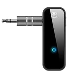 TFUFR Bluetooth 5.0 Audio Adapter 3.5mm AUX Car Bluetooth Transmitter Receiver, Mini Wireless Bluetooth Audio Adapter for Home Car PC Audio Music Headphones Speakers