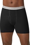 Hanes Men's Boxer Briefs, Cool Dri Moisture-Wicking Underwear, Cotton No-Ride, Multi-Packs Available, 5-Pack Black/Gray Assorted, S (Pack of 5)