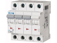 Eaton Automatisk Säkring, 4-Polig, 16A, B-Karaktär, 6 Ka, 400 V, Bredd 4 Moduler