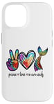 Coque pour iPhone 14 Peace Love and Mermaids Cute Mermaid Amoureuse Fille