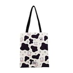 Oh My Pop! Cow-Sac de Courses Shopping Bag, Beige