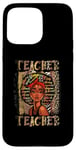 Coque pour iPhone 15 Pro Max Black Smart Teacher Afro Love Mélanine Afro-Américain