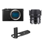 Panasonic Lumix S9 with SmallRig L-Handle and Sigma 24mm Lens Kit