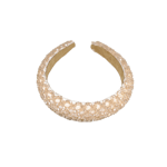 Complement Diadem Med Fasetterade Stenar 3 Cm Guld