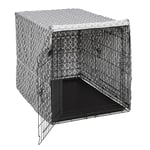 MidWest Homes for Pets Dog Crate Cover with Teflon Fabric Protector, Privacy Dog Crate Cover Fits MidWest and New World 106.68 cm Long (42-Inch) Dog Crates, Machine Wash & Dry, CVR42T-GY