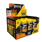 Warrior Rage Energy Shot – Pre Workout Shot – Energy Drink – 12 x 60ml – Ready to Drink Supplement – 200mg Caffeine – Natural Flavourings, No Added Sugar – Includes Vitamin B6 & B12 (Tropical Sourz)