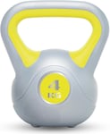 Urban Fitness Unisex Urban Fitness Vinyl Kettlebell, yellow, One Size UK, 4.0 k