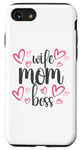 Coque pour iPhone SE (2020) / 7 / 8 Moms the Boss – Cadeau mignon pour la fête des mères