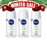 Nivea Fresh Pure Women's Deodorant Roll-On Alu-Free 50ml 3-Pack